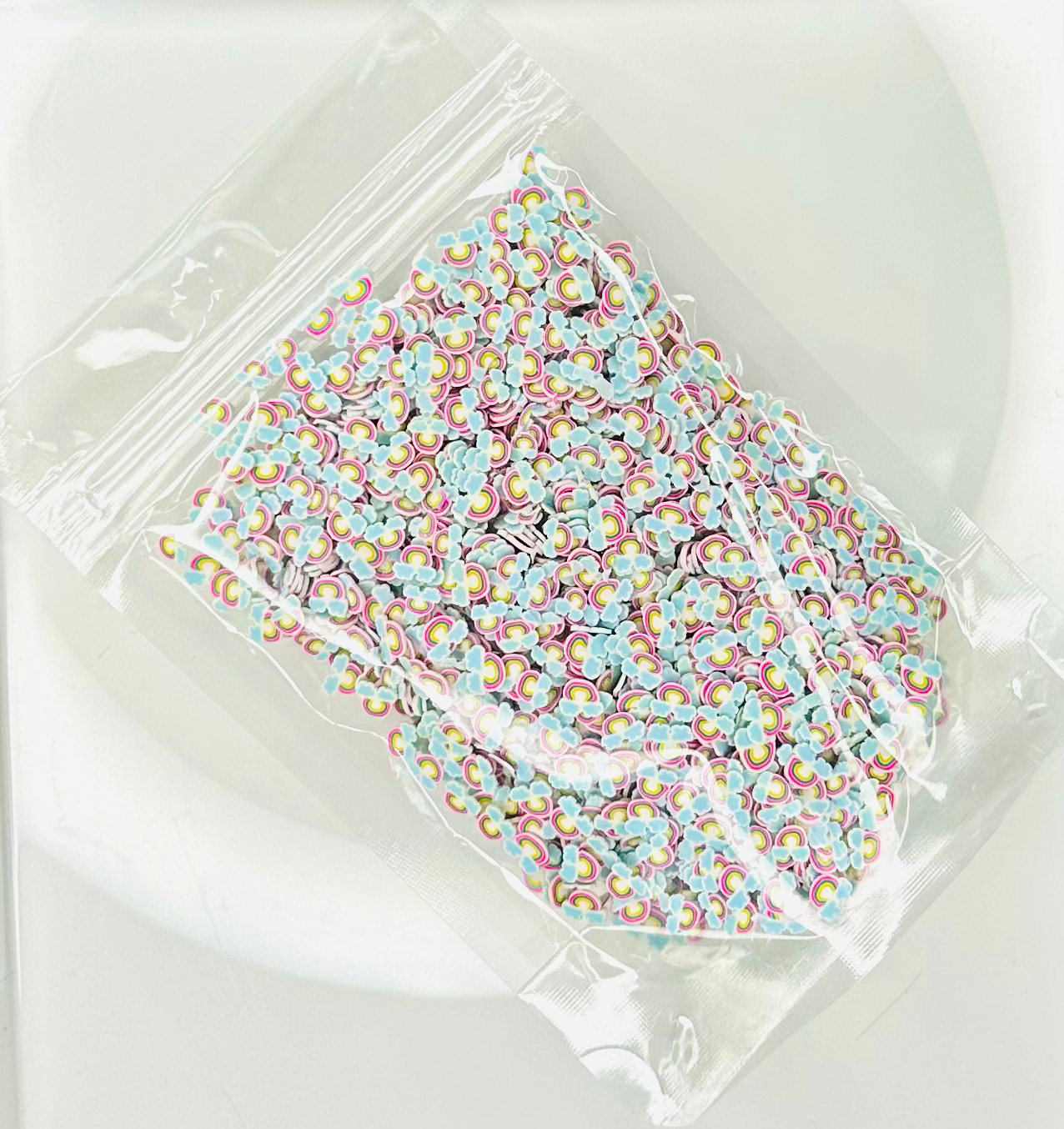 Rainbow Clouds! - Polymer Clay Slices image 1