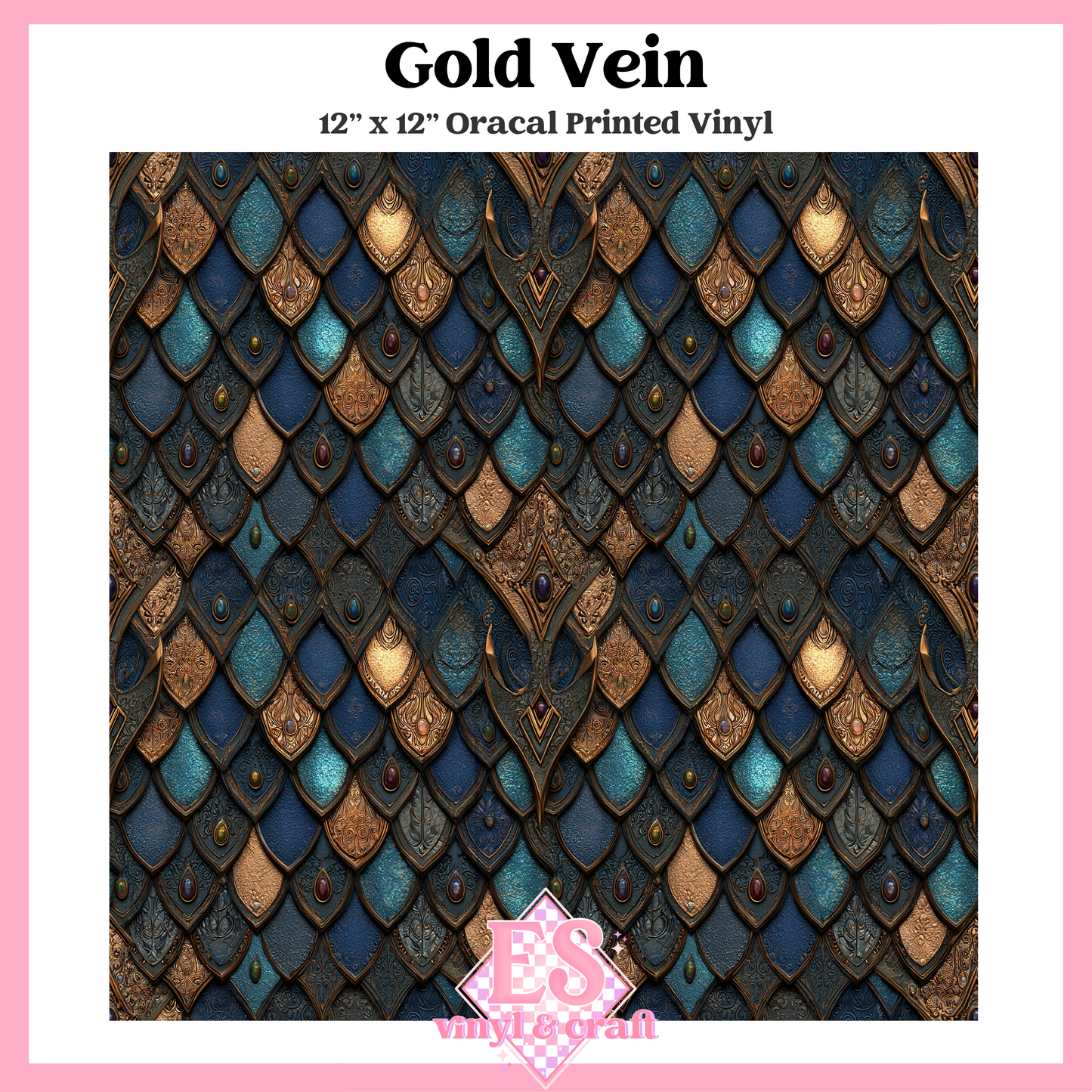 Prismatic Dragon Scale Collection - 12" x 12" Sheet (14 Different De image 6