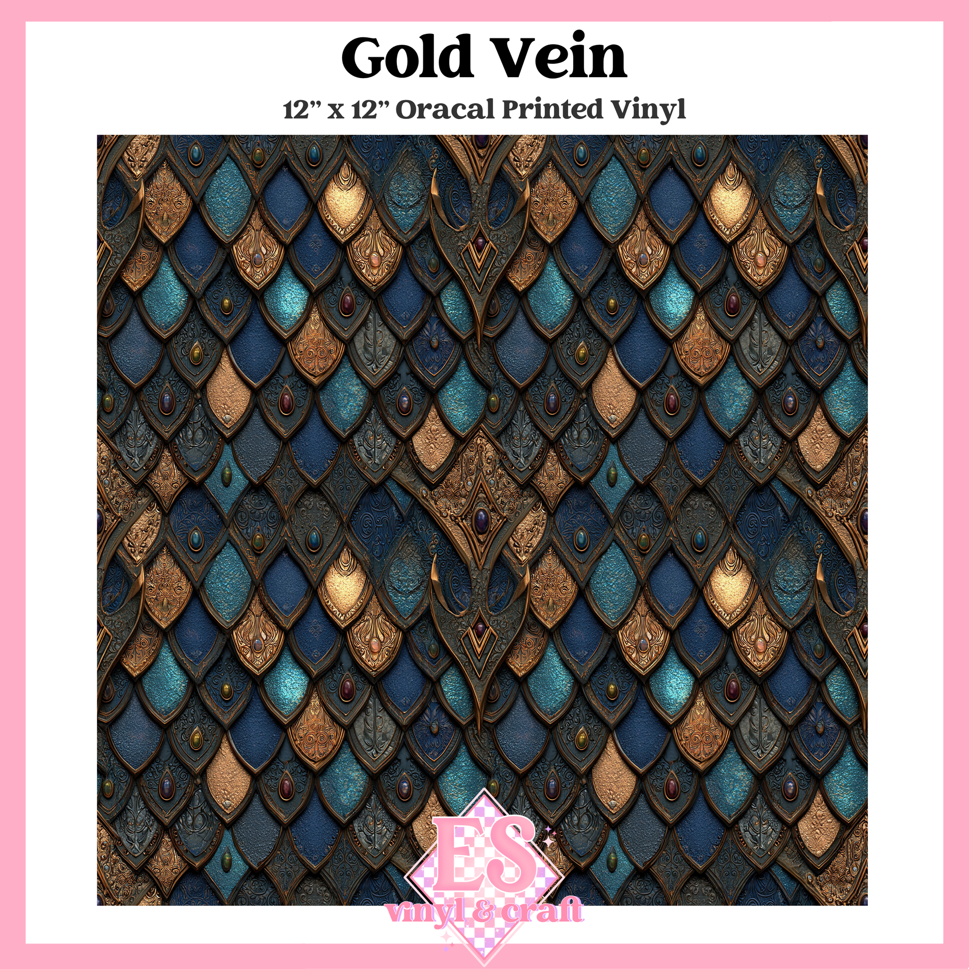 Prismatic Dragon Scale Collection - 12" x 12" Sheet (14 Different De image 6