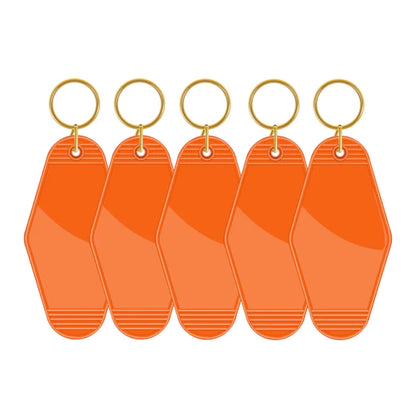 Orange - Teckwrap Motel Keychain Blank image 0