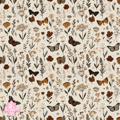 Flutter & Bloom Collection - UV Printed Vinyl 12" x 12" Sheet image 4