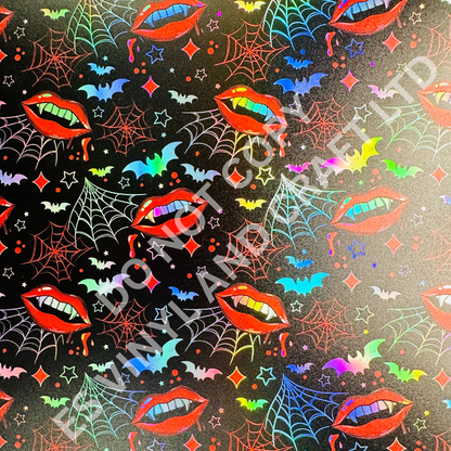 UV Printed Holographic Teckwrap Permanent Vinyl - A4 or 12" x 12" Sheet image 4
