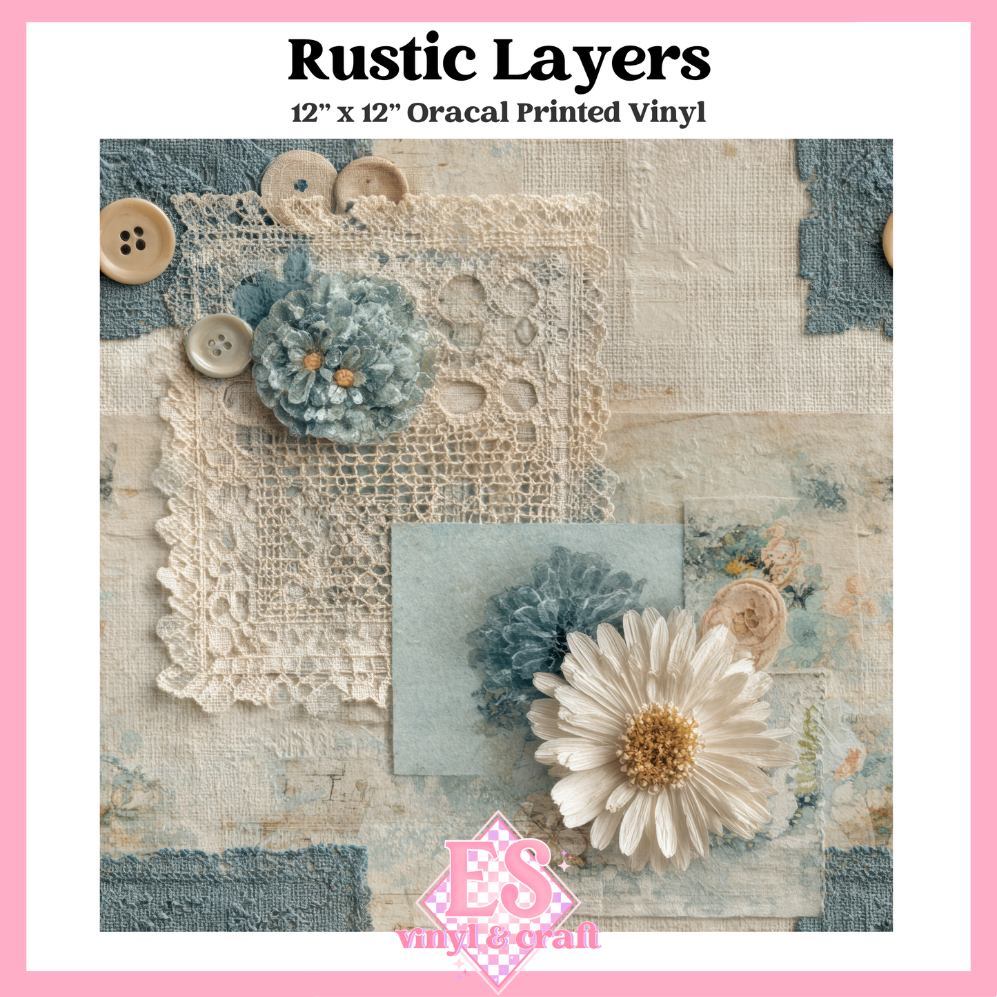 Whispered Linen Collection - 12" x 12" Sheet (12 Different Designs) image 6