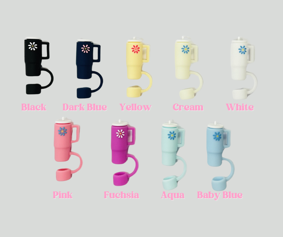 40oz Tumbler Shape Straw Toppers / Caps image 0