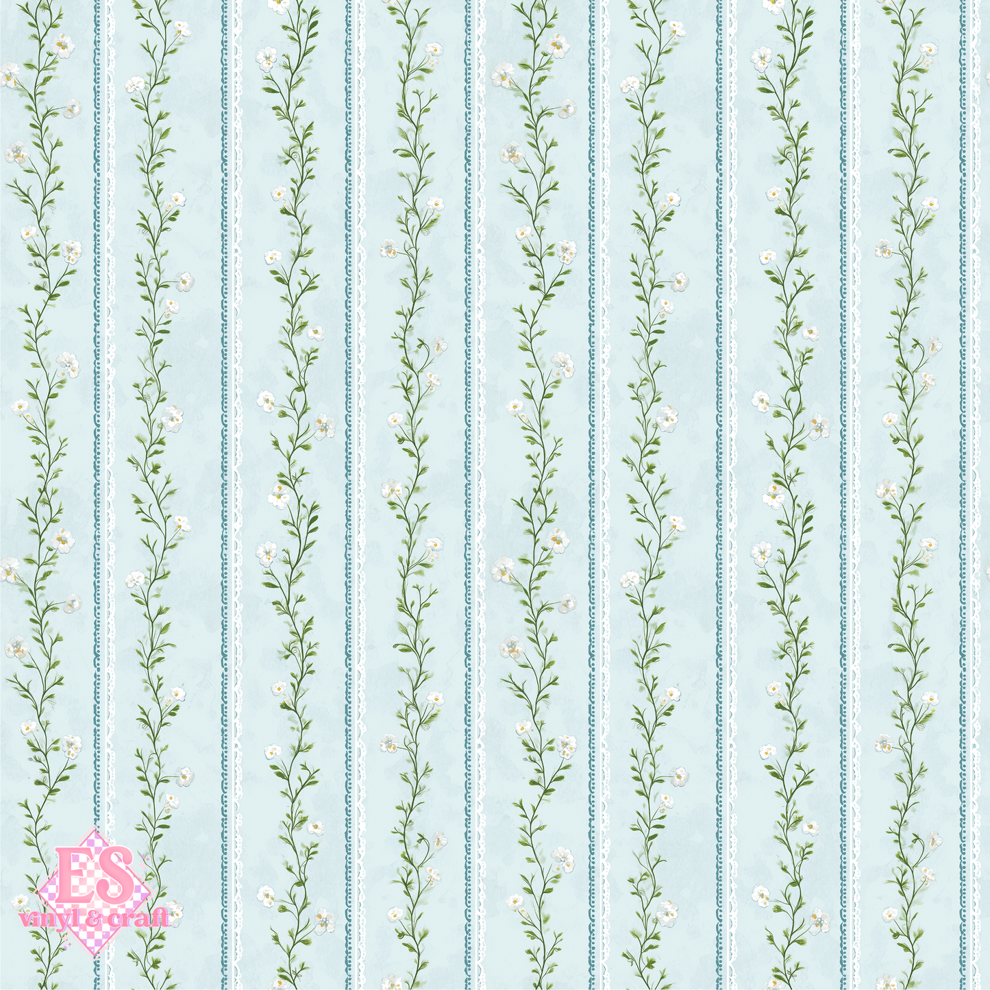 Flutter & Bloom Collection - UV Printed Vinyl 12" x 12" Sheet image 3
