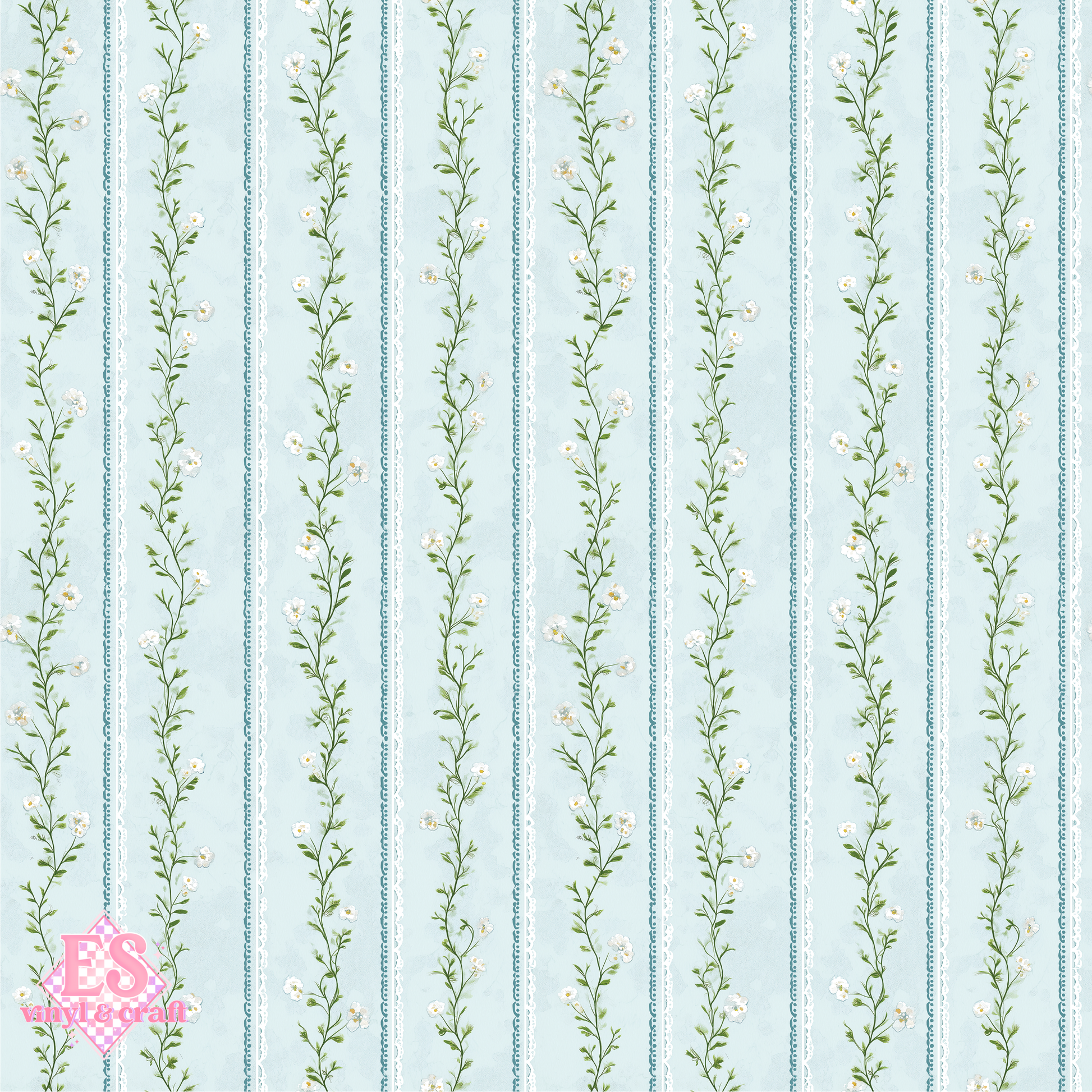 Flutter & Bloom Collection - UV Printed Vinyl 12" x 12" Sheet image 3