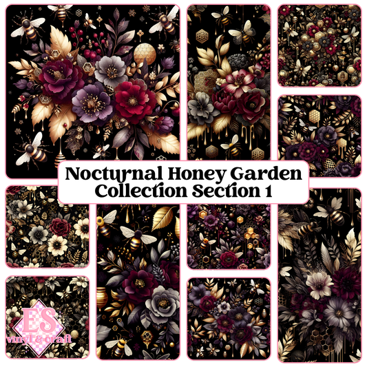 Nocturnal Honey Garden Collection - Section 1 - 12" x 12" Sheet image 0