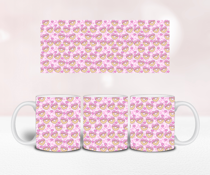 Cookie Heart Seamless - Pre Printed Sublimation 11oz or 20oz Wrap image 1