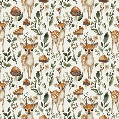 Deer Woodland - UV Printed Vinyl 12" x 12" Sheet image 1