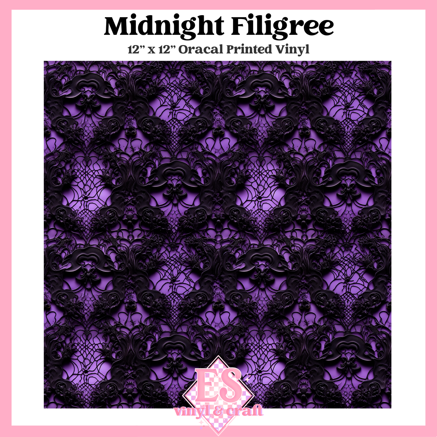 Obsidian Amethyst Collection - 12" x 12" Sheet (12 Different Designs) image 2