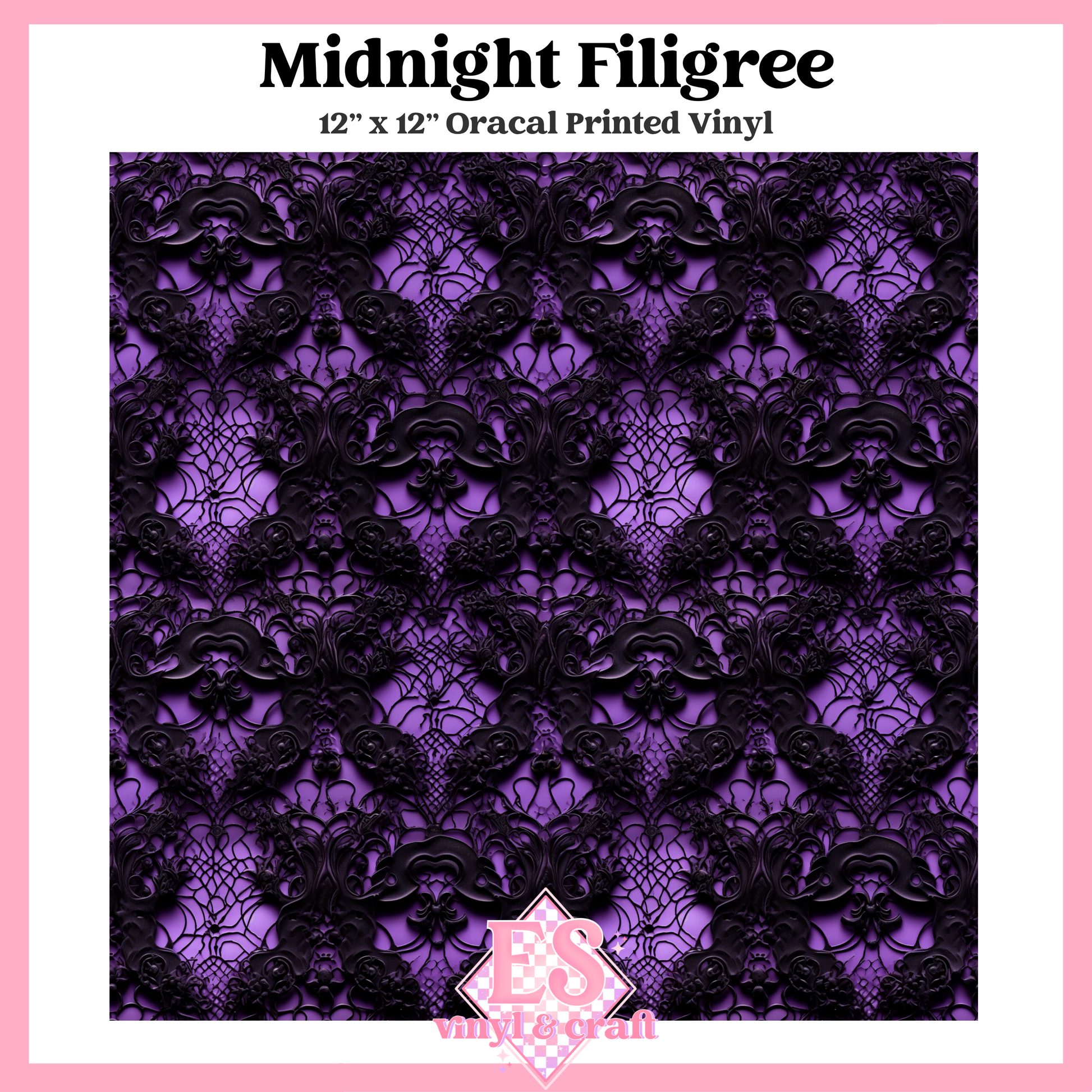 Obsidian Amethyst Collection - 12" x 12" Sheet (12 Different Designs) image 2