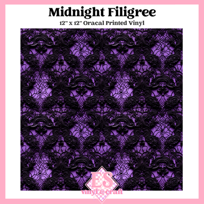 Obsidian Amethyst Collection - 12" x 12" Sheet (12 Different Designs) image 2