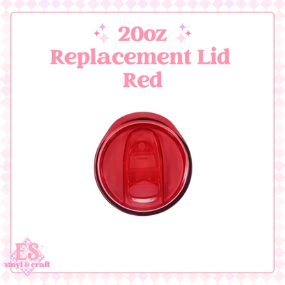 20oz Coloured Replacement Lids image 1