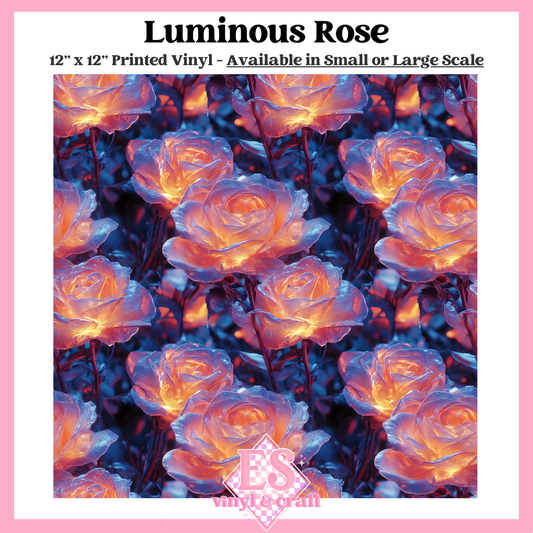 Luminous Rose - Small or Large Scale Options - 12" x 12" Sheet image 0