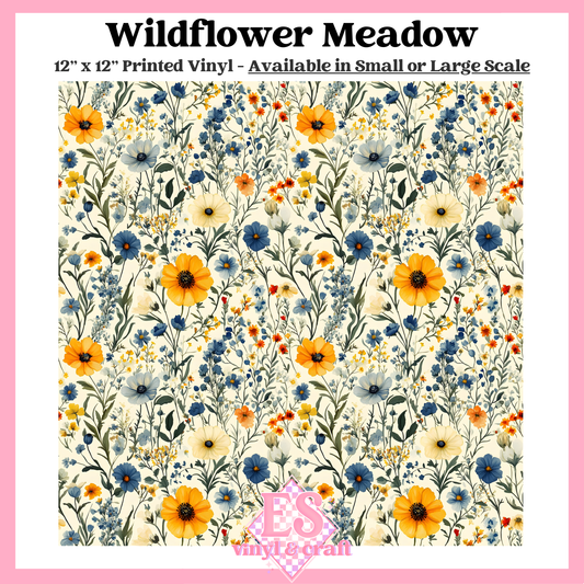 Wildflower Meadow - Small or Large Scale Options - 12" x 12" Sheet image 0