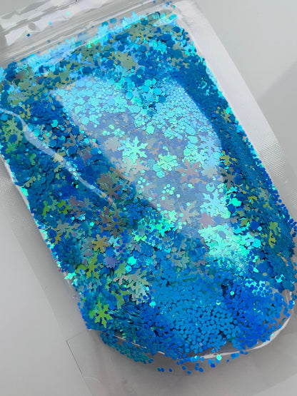 Frozen Snowflakes - Chunky Glitter Mix image 1