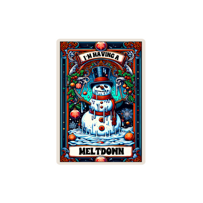 Christmas Tarot Card Decals - Glossy White Self Adhesive Vinyl image 3