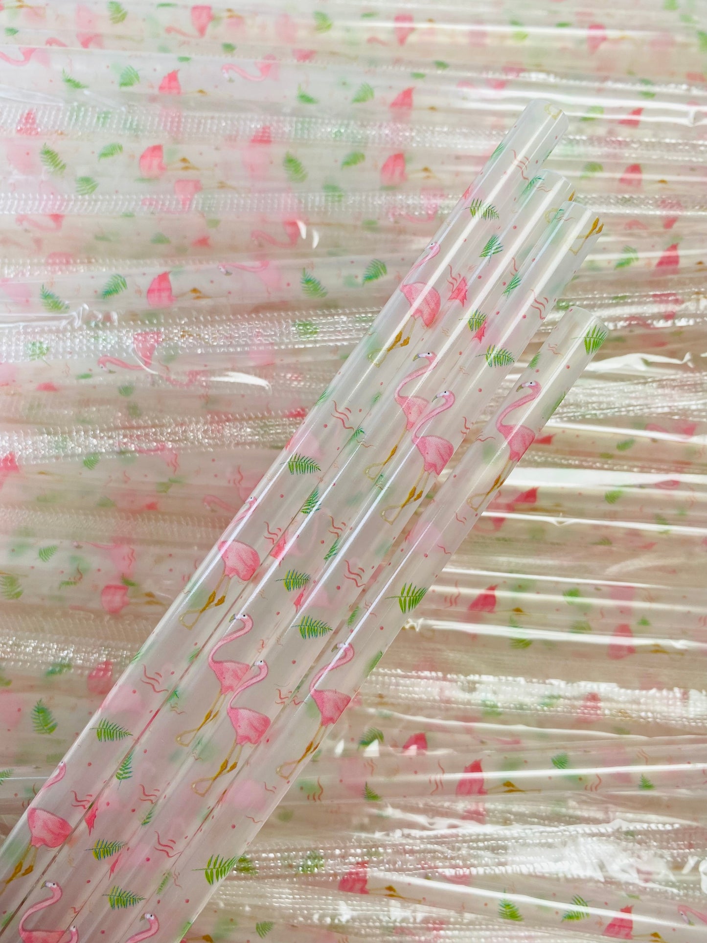 Flamingo Clear Straw image 0