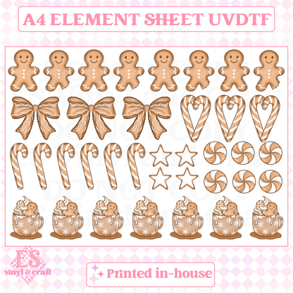 Gingerbread Latte - UVDTF (A4 Sheet) 210mm x 300mm image 0