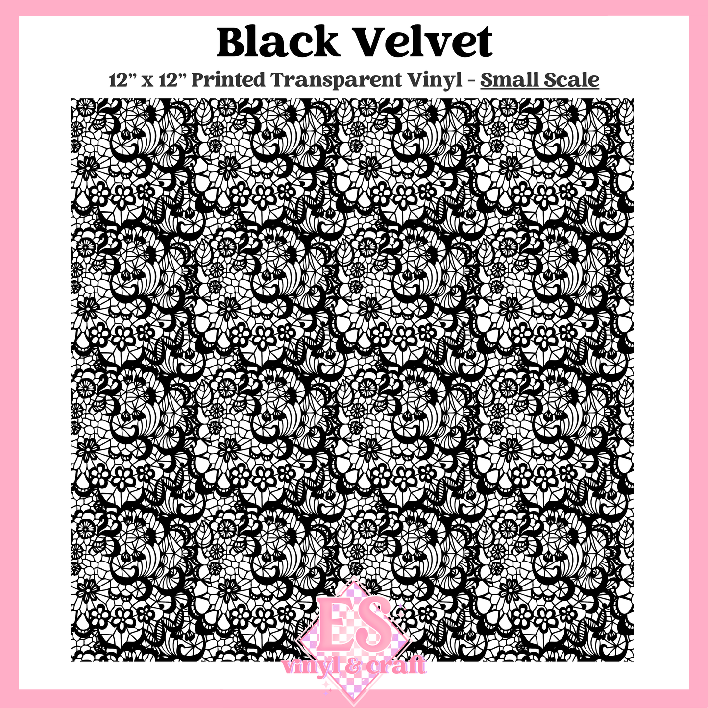 Black Velvet Transparent - Small or Large Scale Options - 12" x 12" Sheet image 1