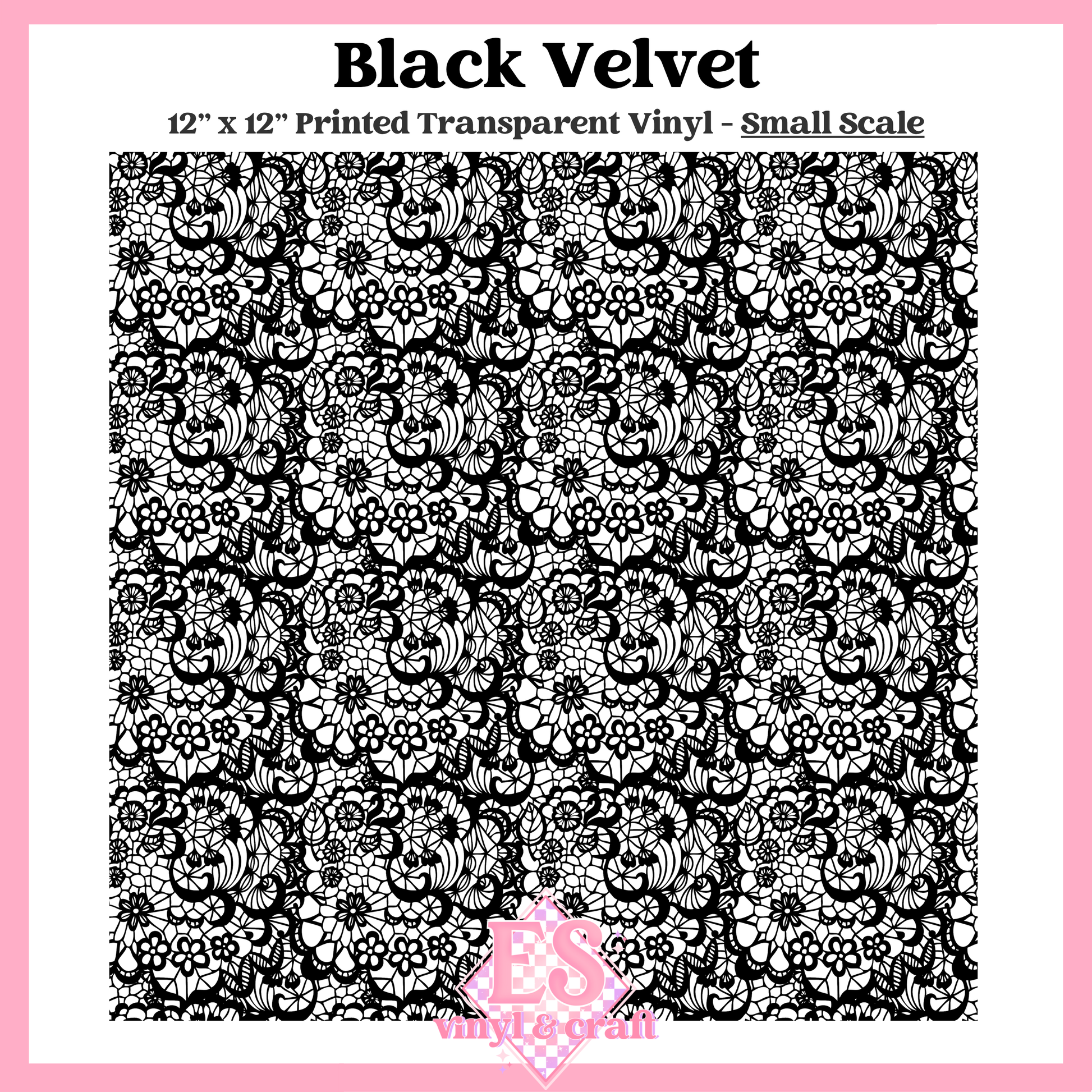 Black Velvet Transparent - Small or Large Scale Options - 12" x 12" Sheet image 1