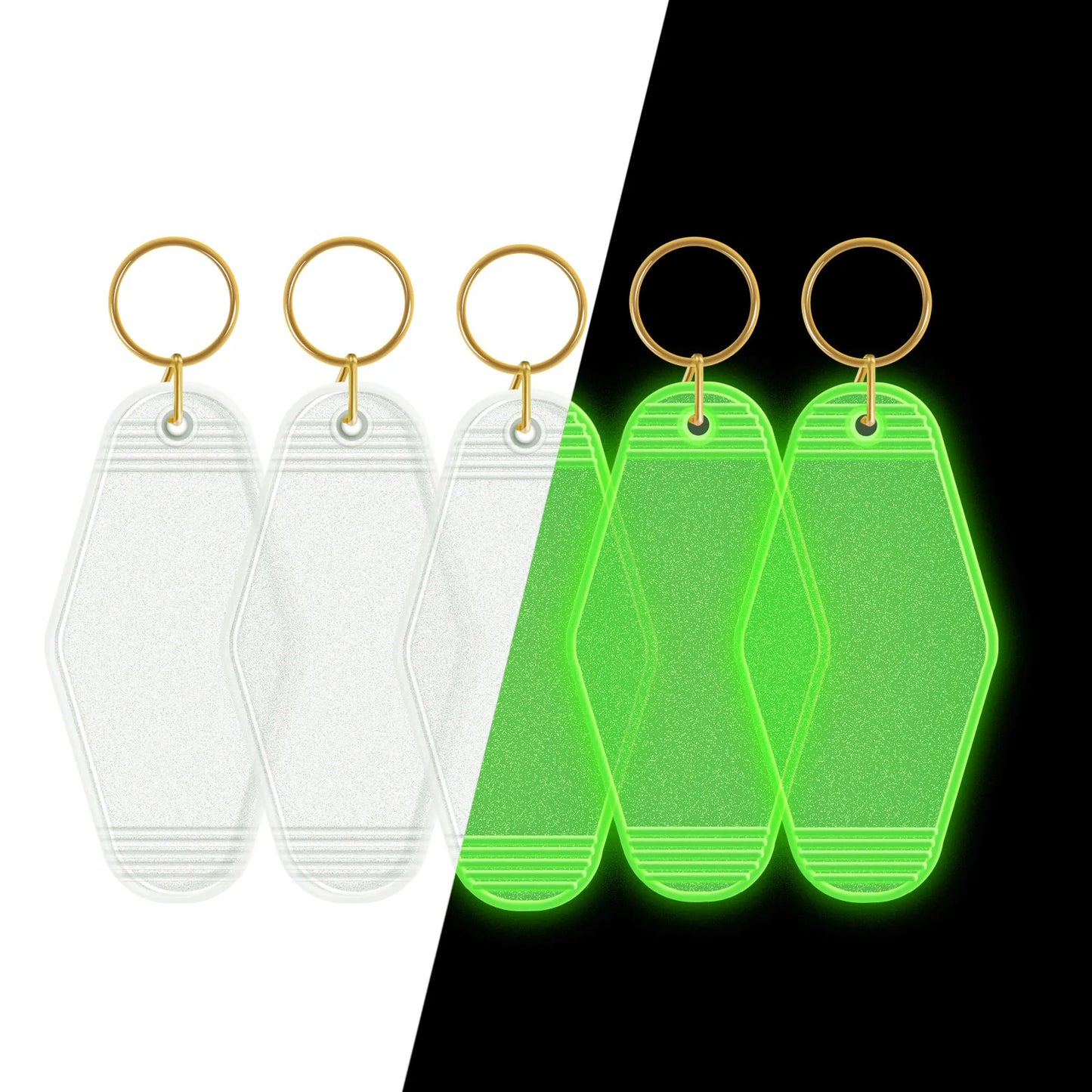 Teckwrap Glow in the Dark Motel Keychain Blanks image 0