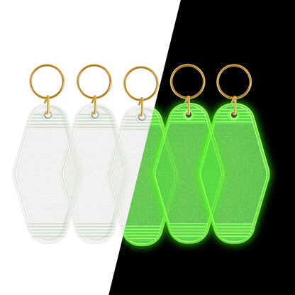 Teckwrap Glow in the Dark Motel Keychain Blanks image 0