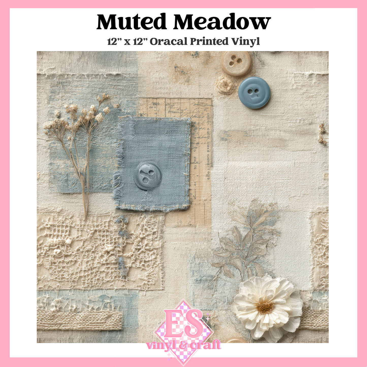 Whispered Linen Collection - 12" x 12" Sheet (12 Different Designs) image 7