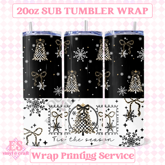 Tis The Season - Full 20oz Tumbler Sublimation Print image 0