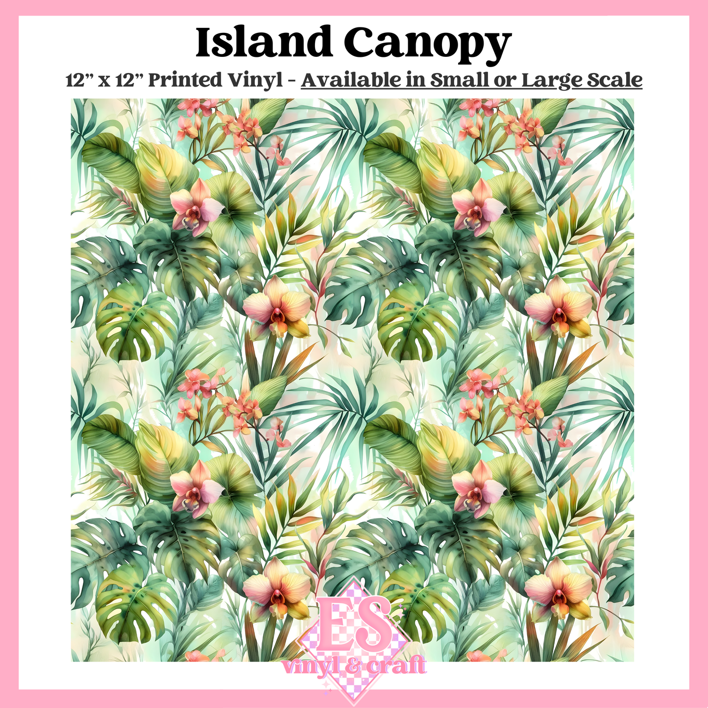 Island Canopy - Small or Large Scale Options - 12" x 12" Sheet image 0