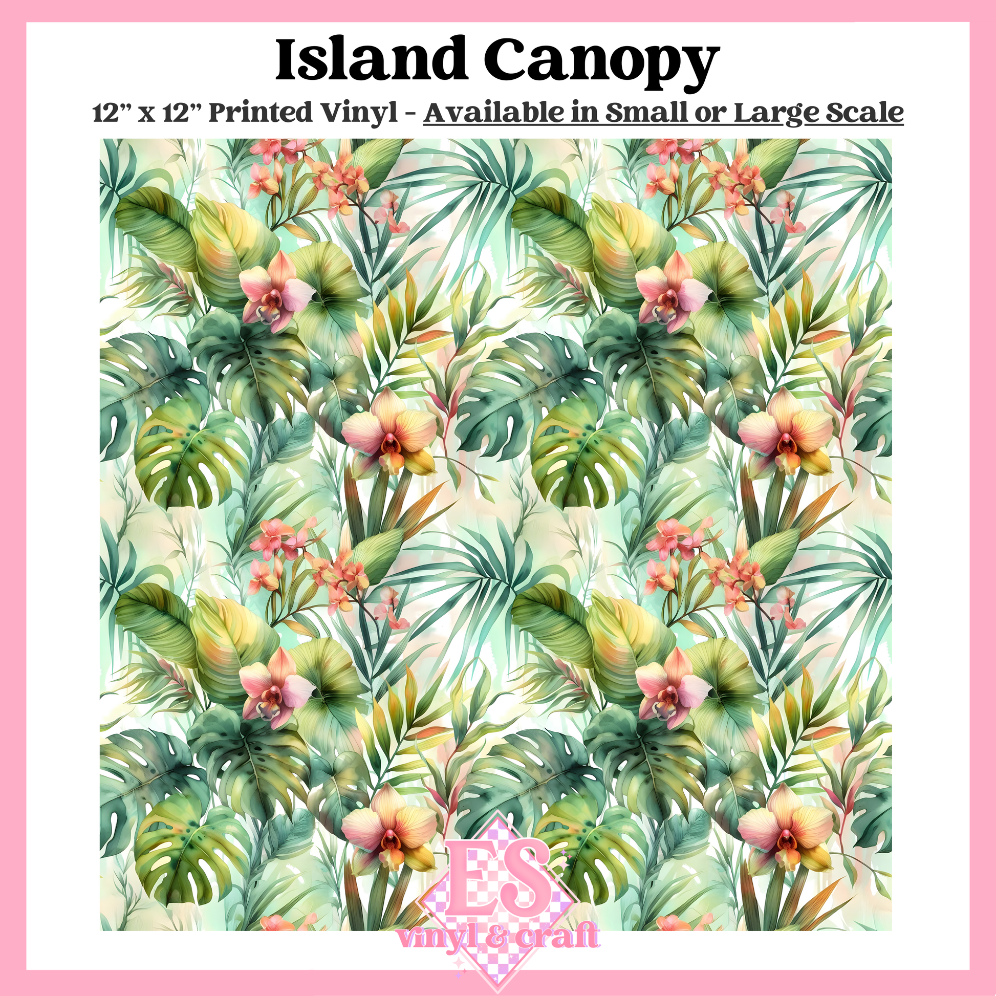 Island Canopy - Small or Large Scale Options - 12" x 12" Sheet image 0