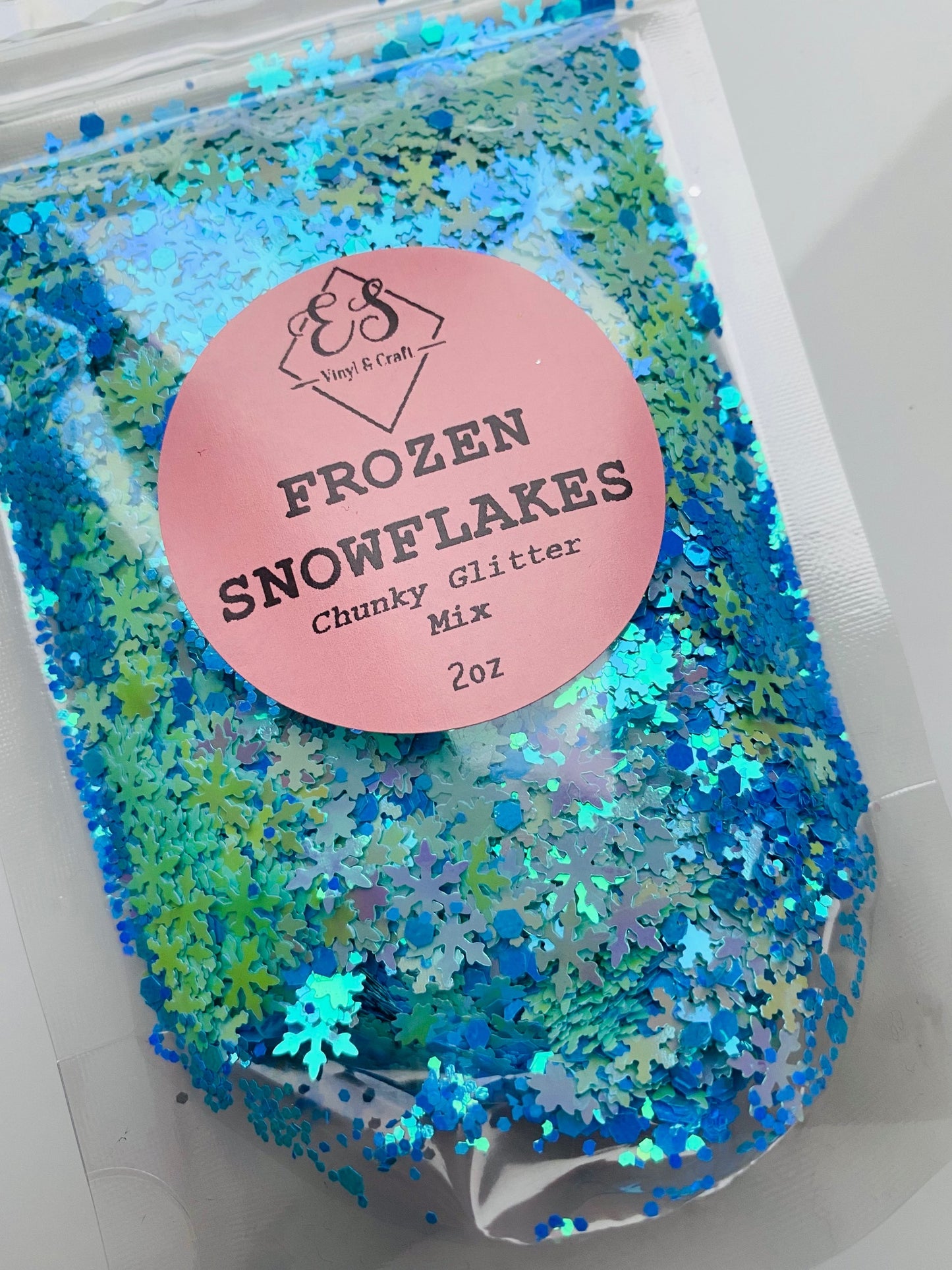 Frozen Snowflakes - Chunky Glitter Mix image 0
