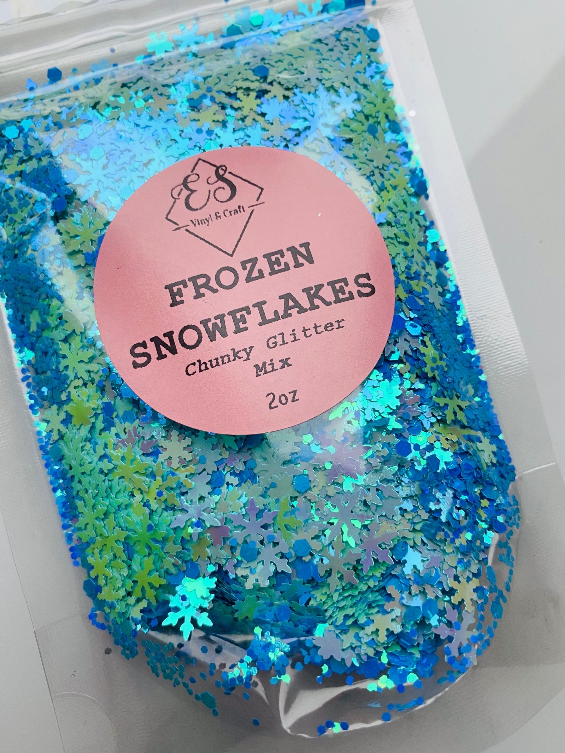 Frozen Snowflakes - Chunky Glitter Mix image 0