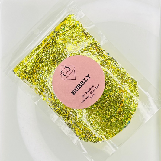 Bubbly - 3D Bubble Glitter Cut Size Chunky image 0