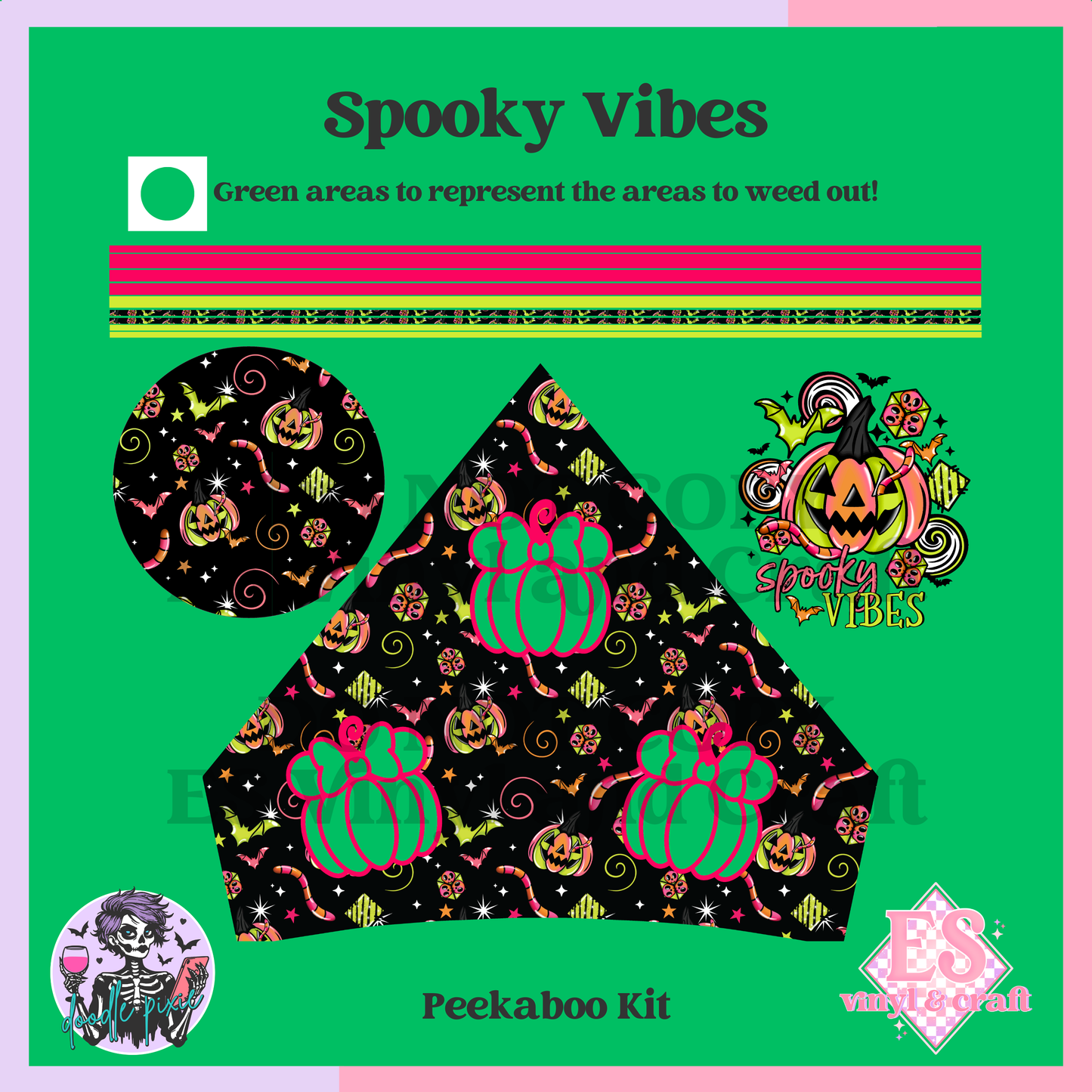 Spooky Vibes - 24oz Snowglobe Wrapper Kit image 5