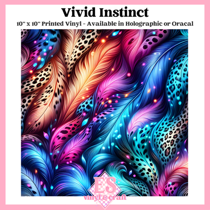 Vivid Instinct - 10" x 10" Self Adhesive Vinyl (Oracal or Holo) image 0