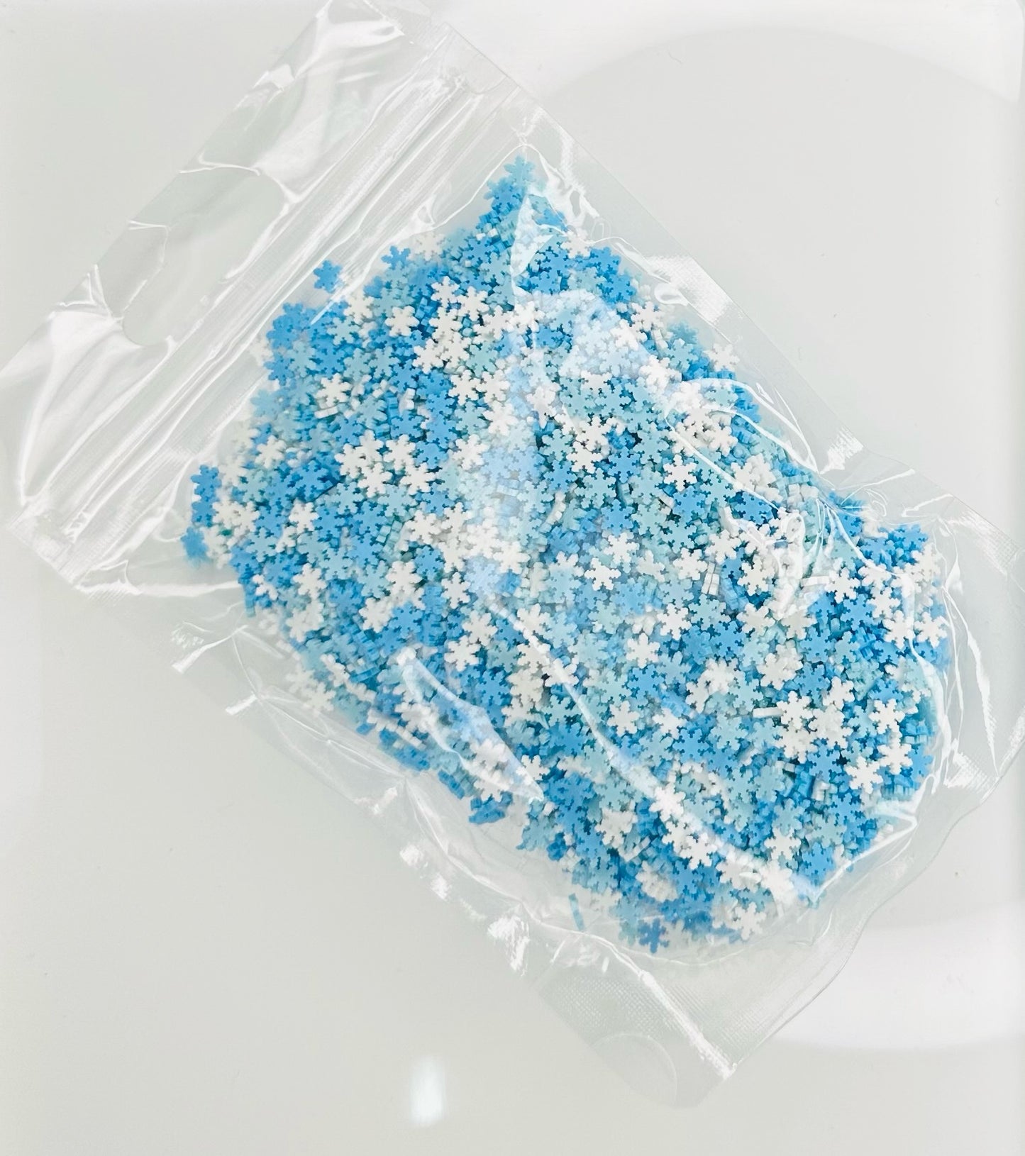 Snowfall - Polymer Clay Slices image 1