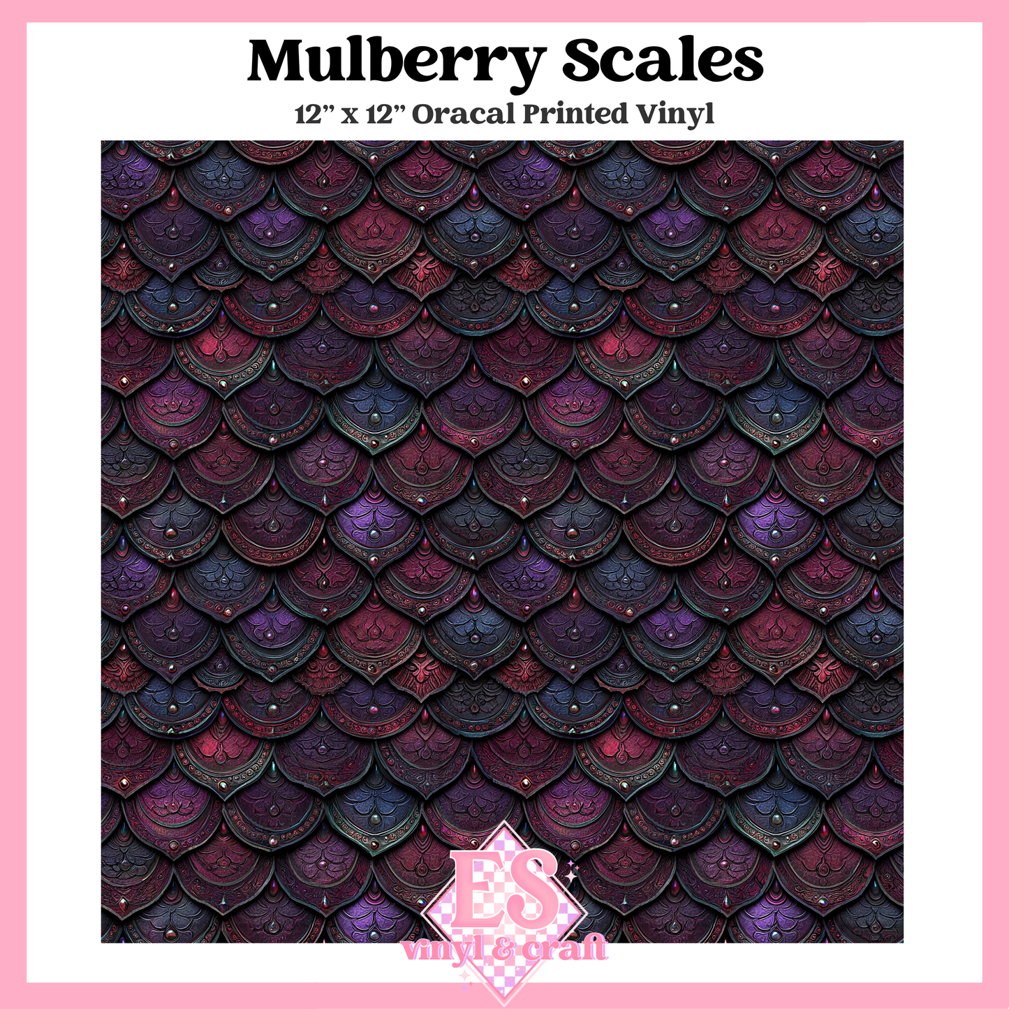 Prismatic Dragon Scale Collection - 12" x 12" Sheet (14 Different De image 3
