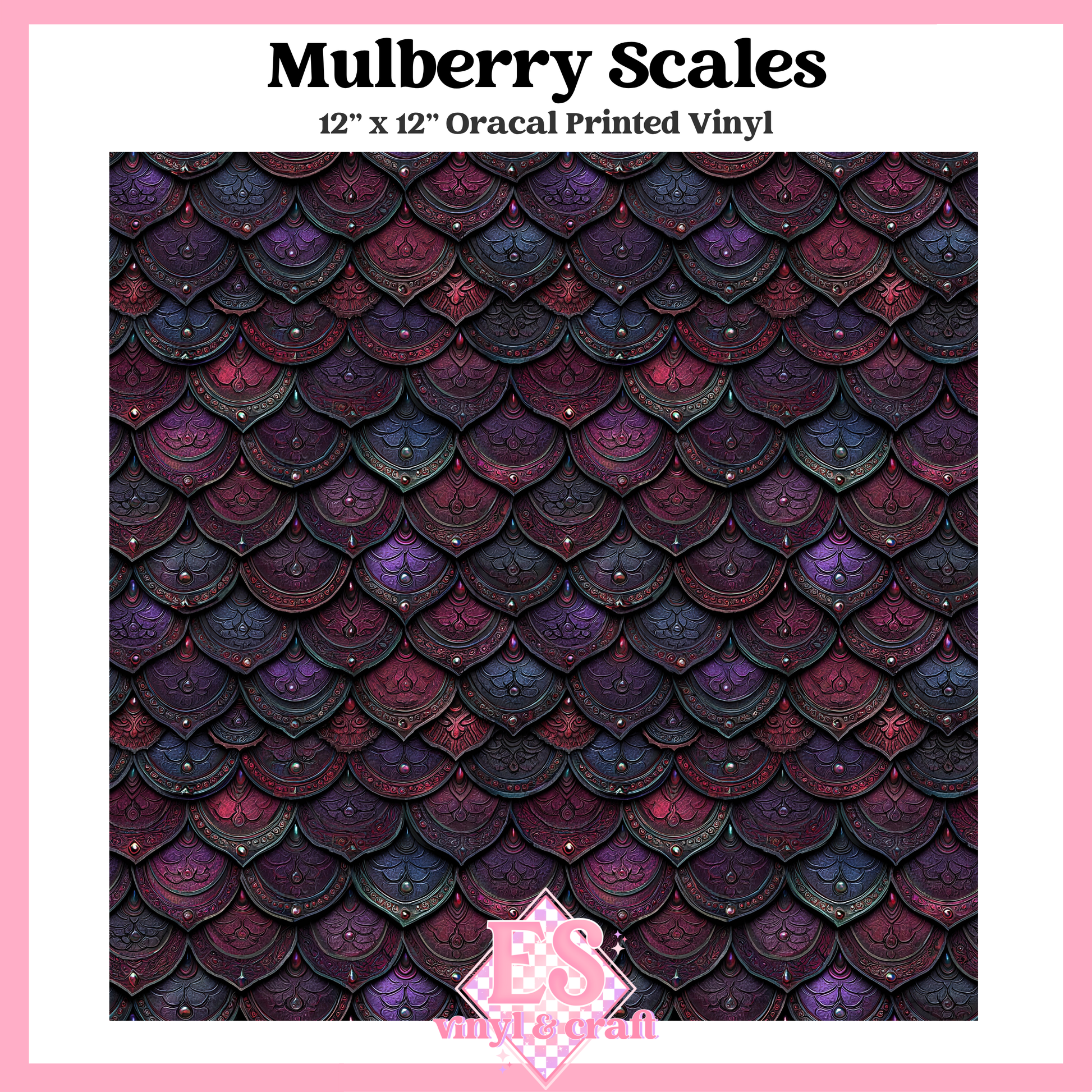 Prismatic Dragon Scale Collection - 12" x 12" Sheet (14 Different De image 3