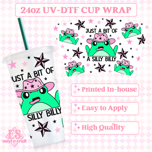 Silly Billy - UVDTF 24oz Cold Cup Wrap image 0