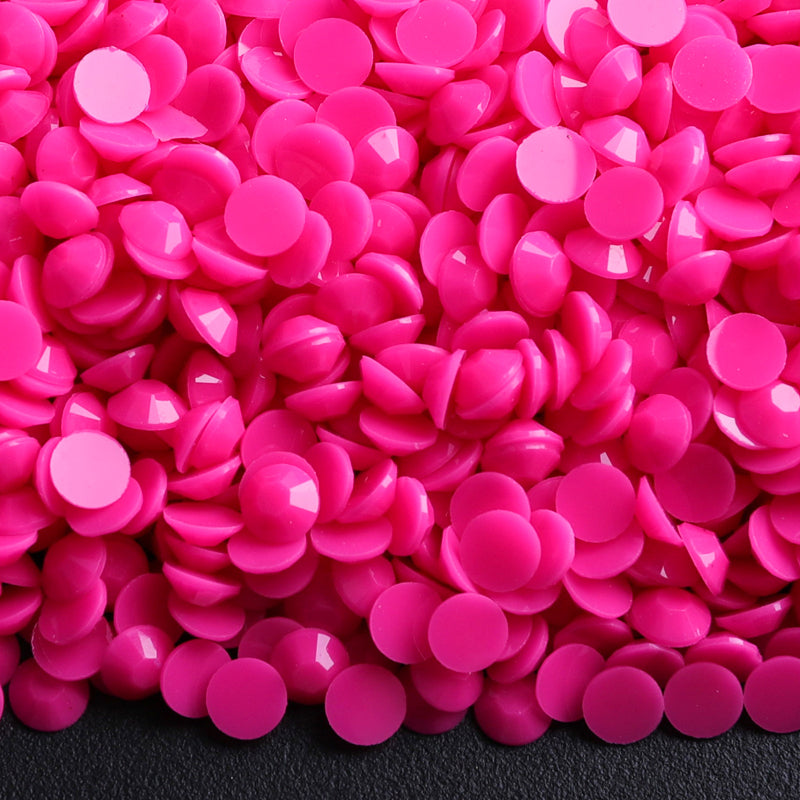 Hot Pink - Jelly Solid Rhinestones (3mm, 4mm & 5mm) image 0
