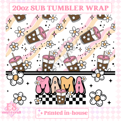 Mama - Full 20oz Tumbler Sublimation Ready Print image 1