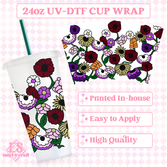 Surprise Song Piano - UVDTF 24oz Cold Cup Wrap image 0