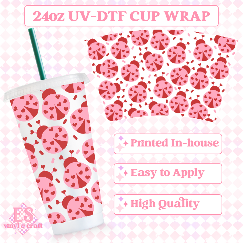Love Bug - UVDTF 24oz Cold Cup Wrap image 0