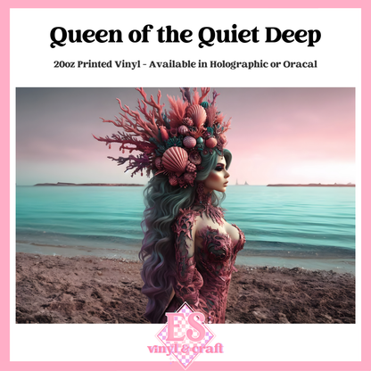Queen of the Quiet Deep - 20oz Printed Tumbler Self Adhesive Vinyl image 0