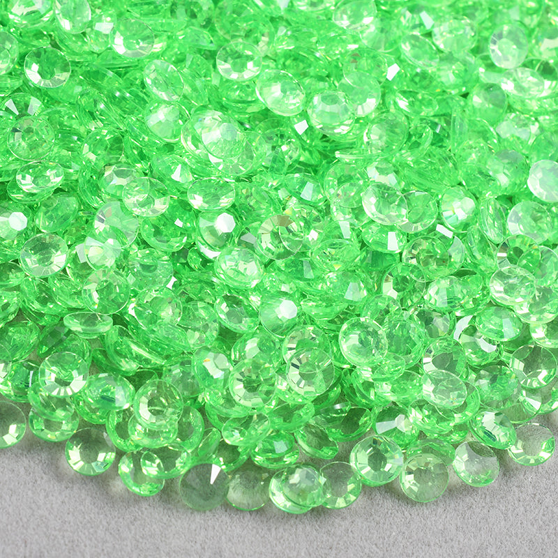 Lime - Transparent Resin Rhinestones (3mm, 4mm & 5mm) image 0