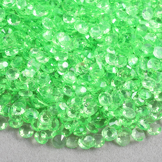 Lime - Transparent Resin Rhinestones (3mm, 4mm & 5mm) image 0