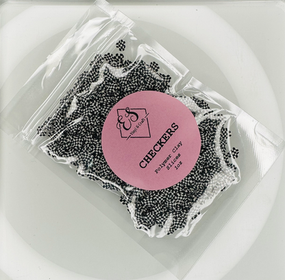 Checkers - Polymer Clay Slices image 0