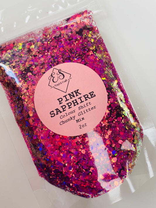 Pink Sapphire - Colour Shift Chunky Glitter Mix image 0