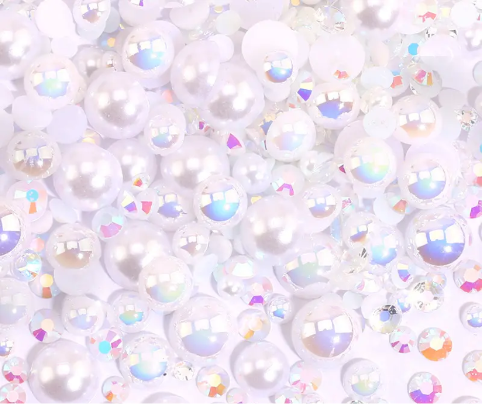 I DO - Pearl & Rhinestone Mix image 0